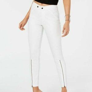 Hue Extreme Zip Skimmer Skinny Jeans White